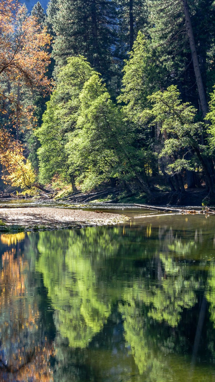 Handy-Wallpaper Natur, Fluss, Erde/natur, Spiegelung, Betrachtung kostenlos herunterladen.