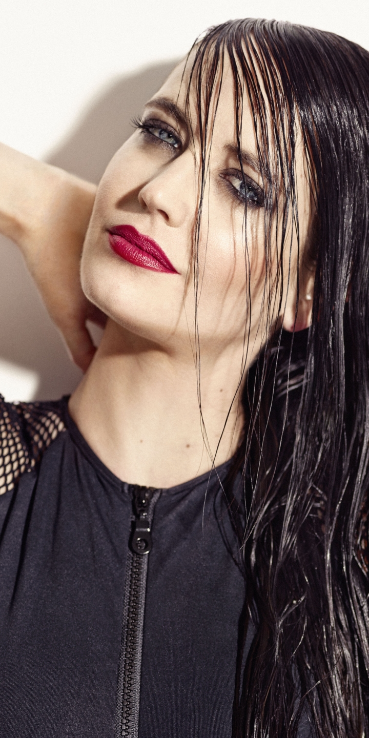Download mobile wallpaper Eva Green, Brunette, Celebrity, Actress, Lipstick, French for free.