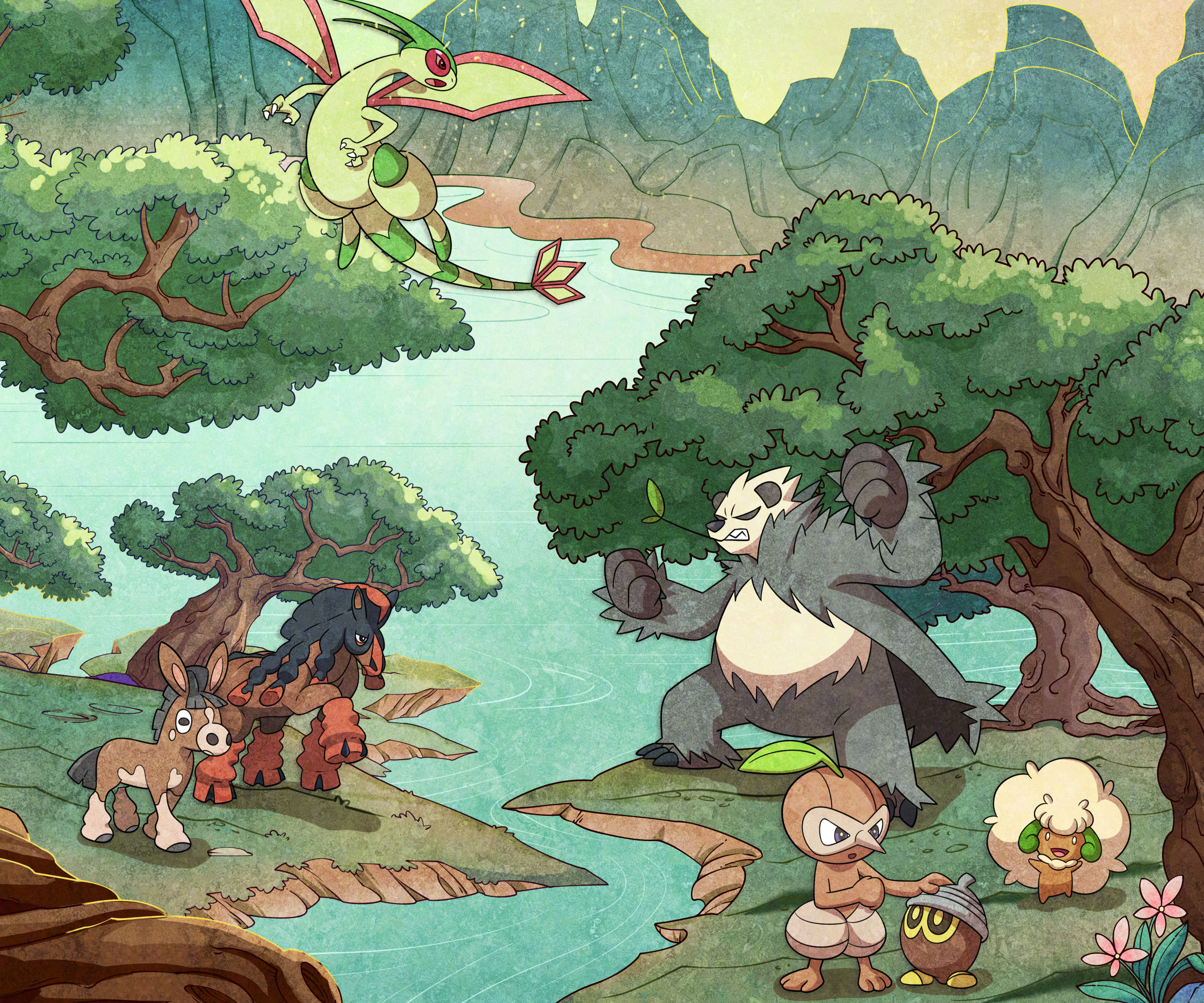 Téléchargez des papiers peints mobile Pokémon, Animé, Pokémon Le Film: Les Secrets De La Jungle gratuitement.