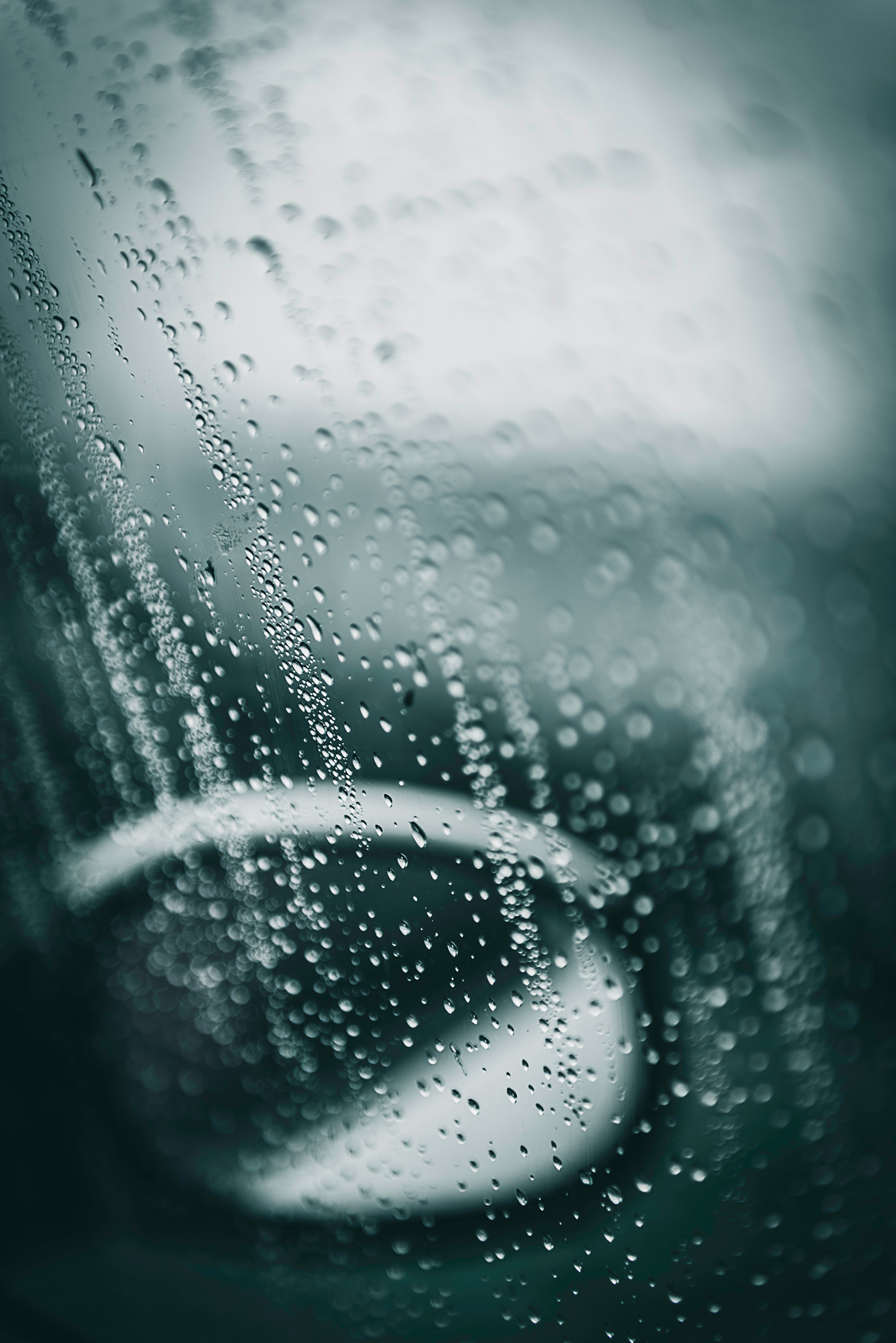 moisture, rain, drops, macro, surface, glass, window, mirror