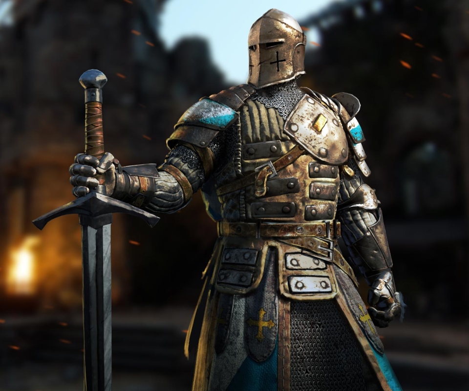 Free download wallpaper Helmet, Warrior, Knight, Armor, Sword, Video Game, For Honor on your PC desktop