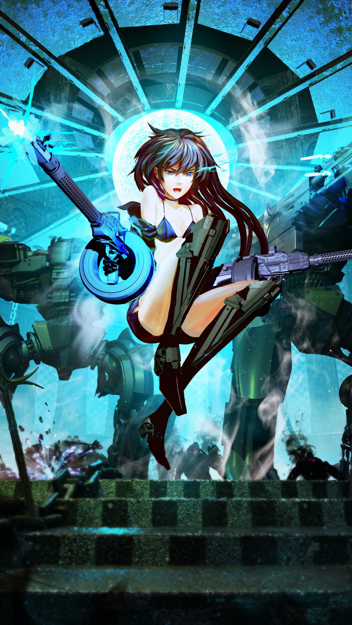 Download mobile wallpaper Anime, Black Rock Shooter for free.