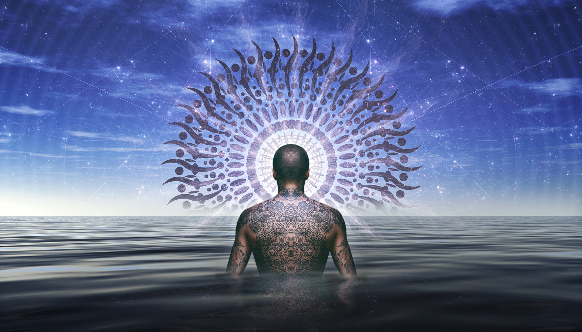 Free download wallpaper Water, Tattoo, Human, Artistic on your PC desktop