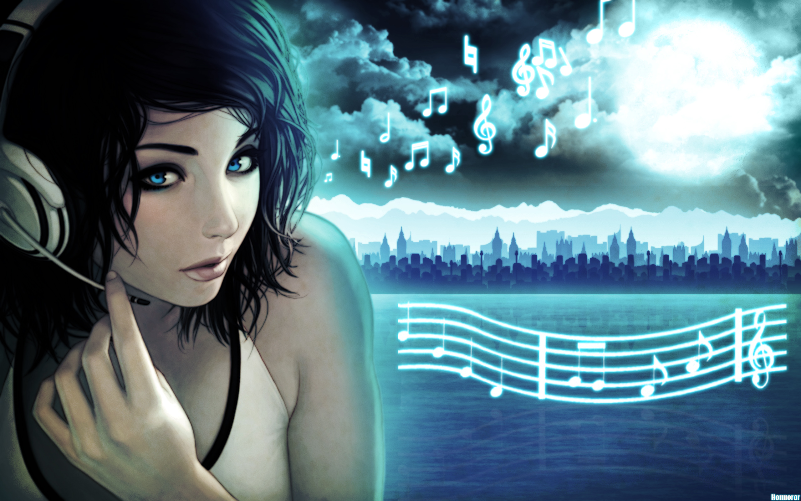 Download mobile wallpaper Music, Anime for free.