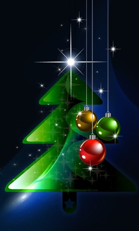 Download mobile wallpaper Christmas, Holiday, Christmas Tree, Christmas Ornaments for free.