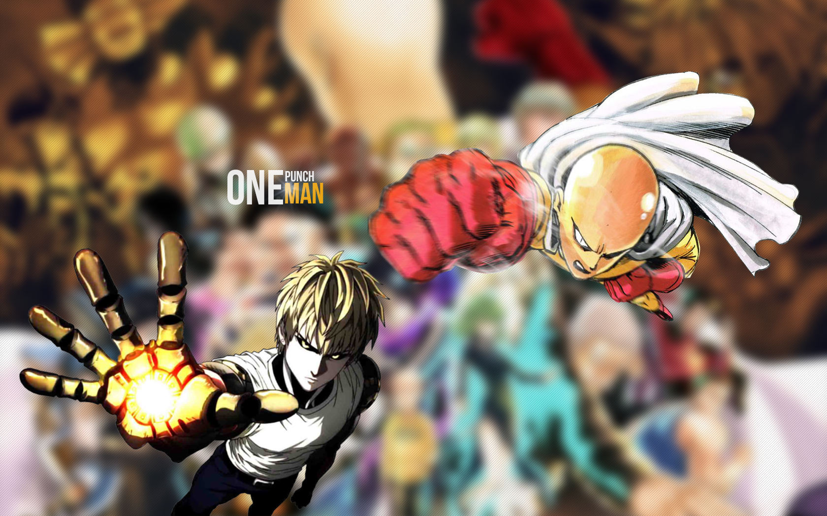 Baixar papel de parede para celular de Anime, Saitama (One Punch Man), One Punch Man, Genos (One Punch Man) gratuito.