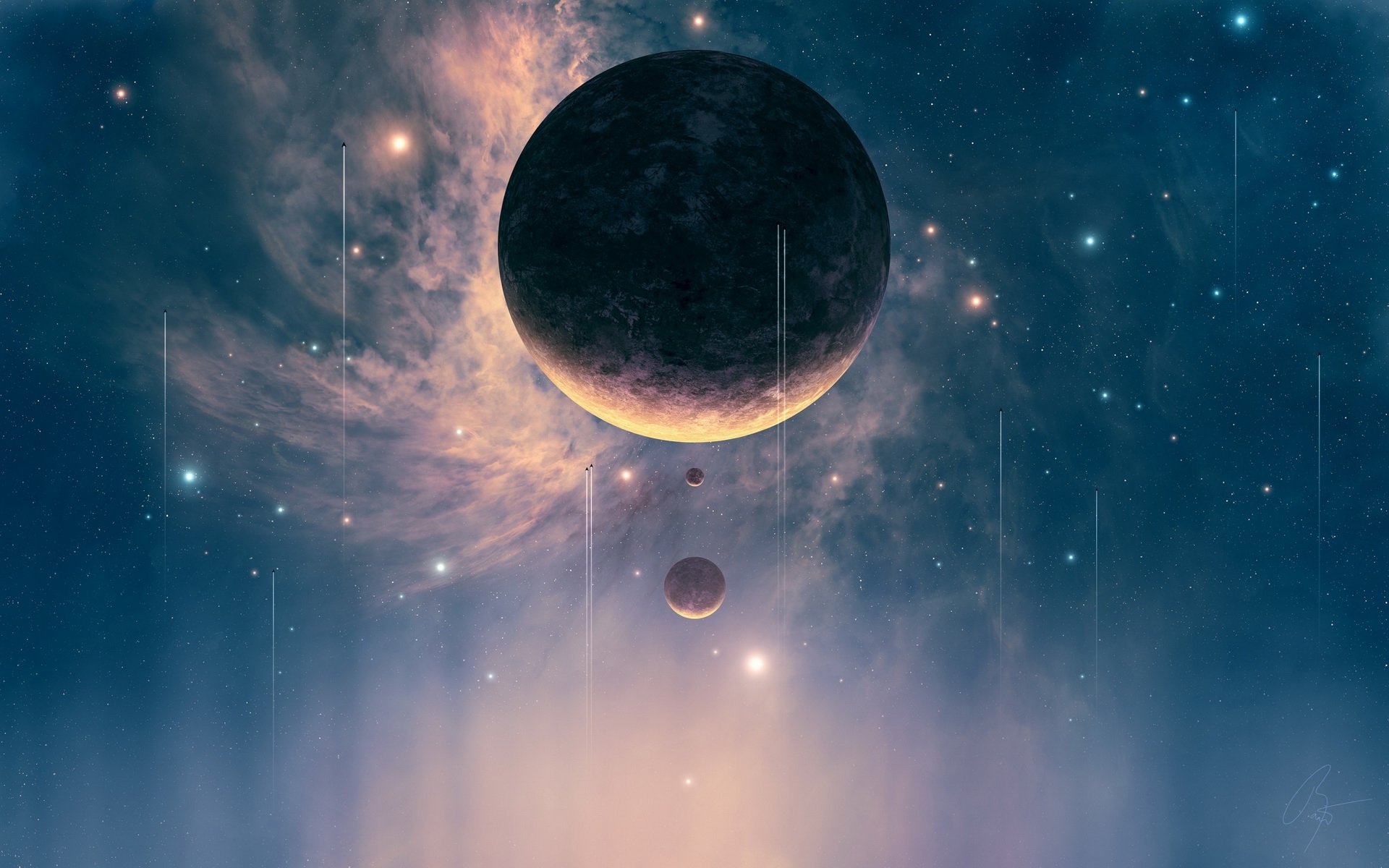 Free download wallpaper Pictures, Planets, Fantasy on your PC desktop