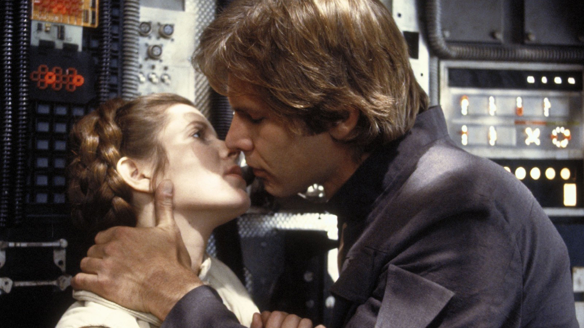 movie, star wars episode v: the empire strikes back, carrie fisher, han solo, harrison ford, princess leia, star wars