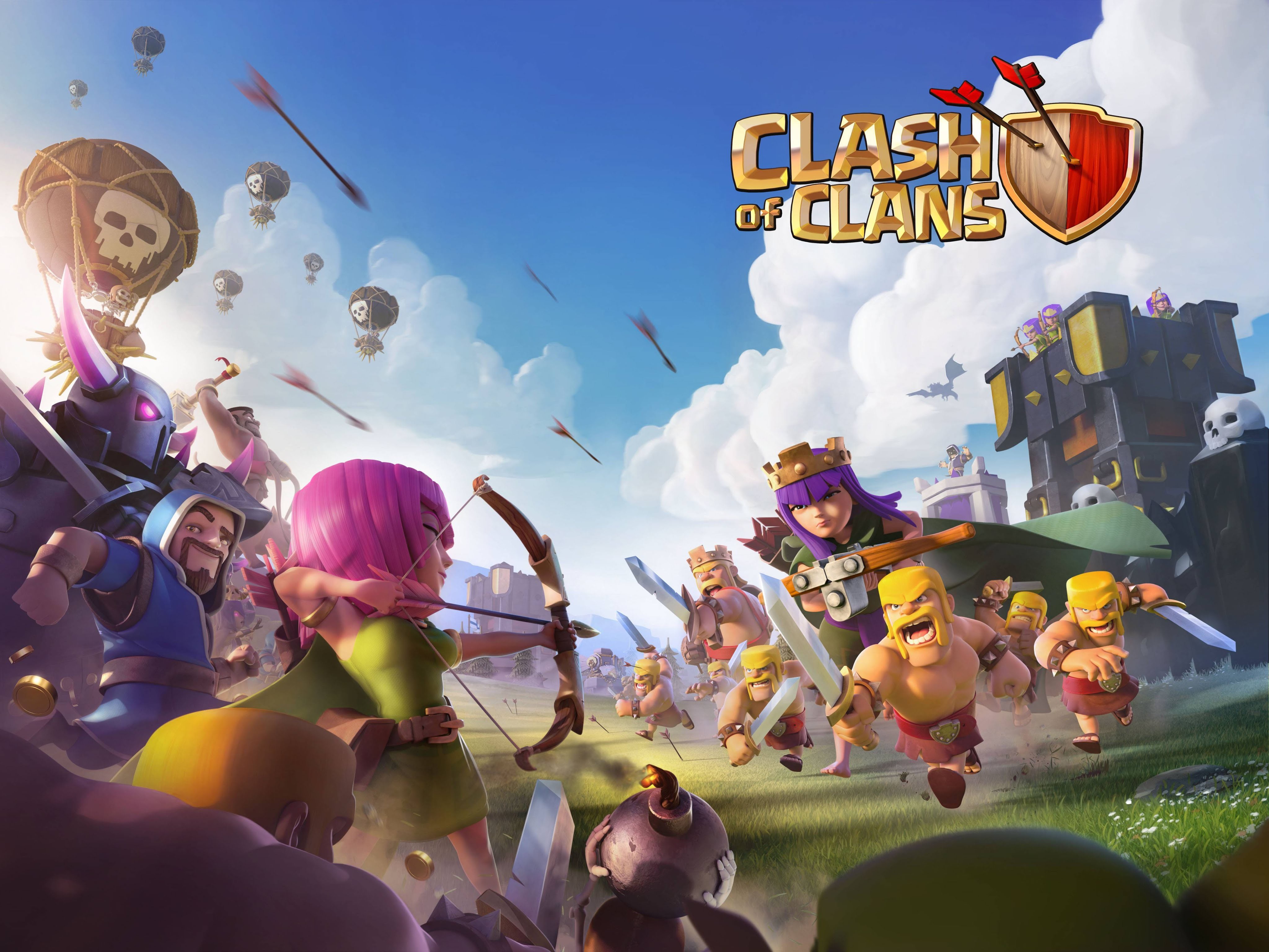 848005 descargar fondo de pantalla clash of clans, videojuego: protectores de pantalla e imágenes gratis