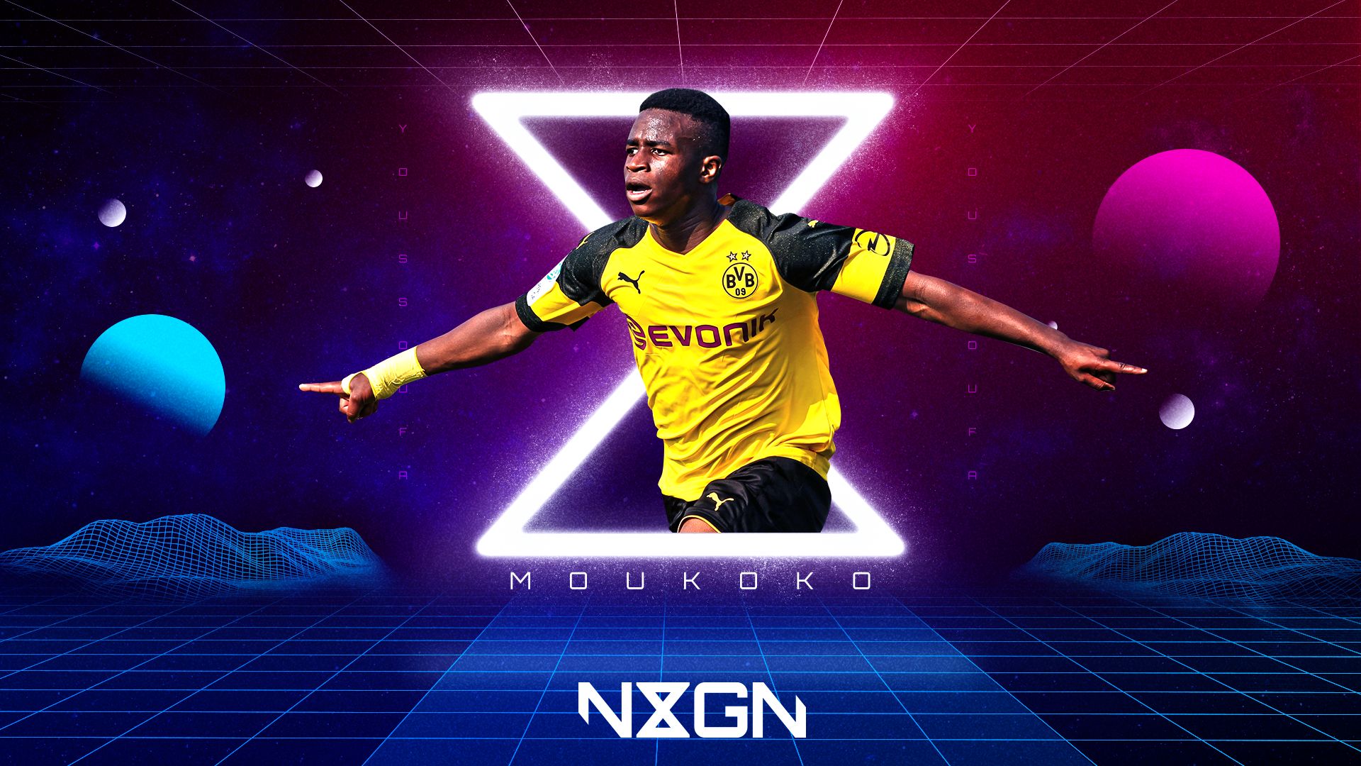 Download mobile wallpaper Sports, Borussia Dortmund, Youssoufa Moukoko for free.