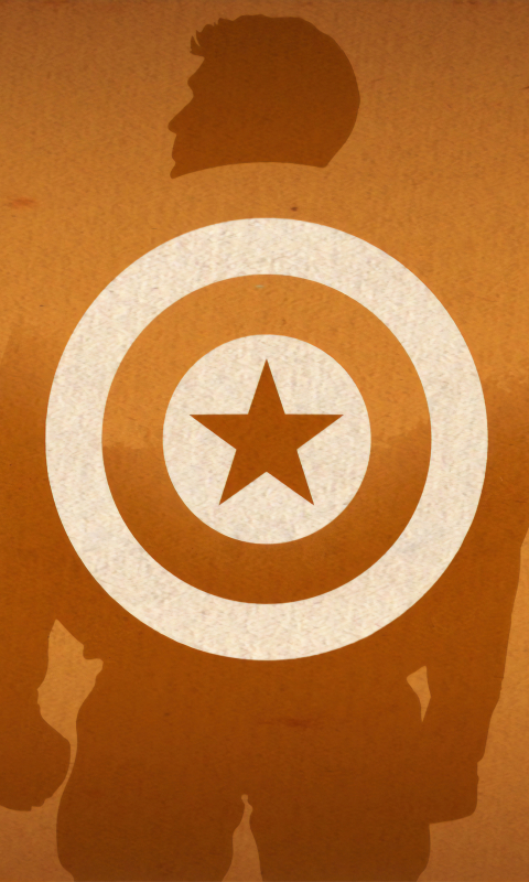 Handy-Wallpaper Captain America, Minimalistisch, Comics kostenlos herunterladen.