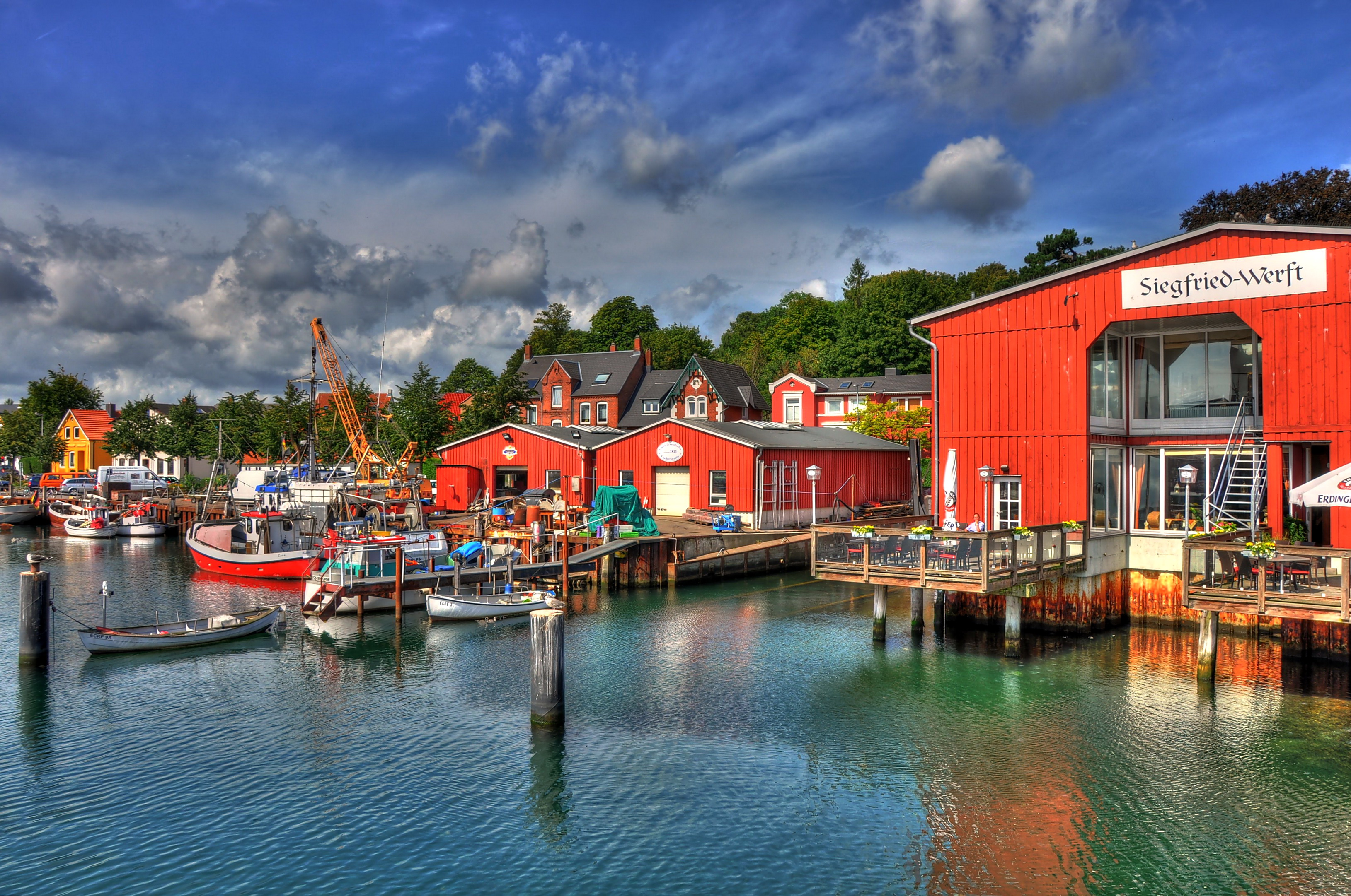 Free download wallpaper Building, Hdr, Harbor, Man Made on your PC desktop