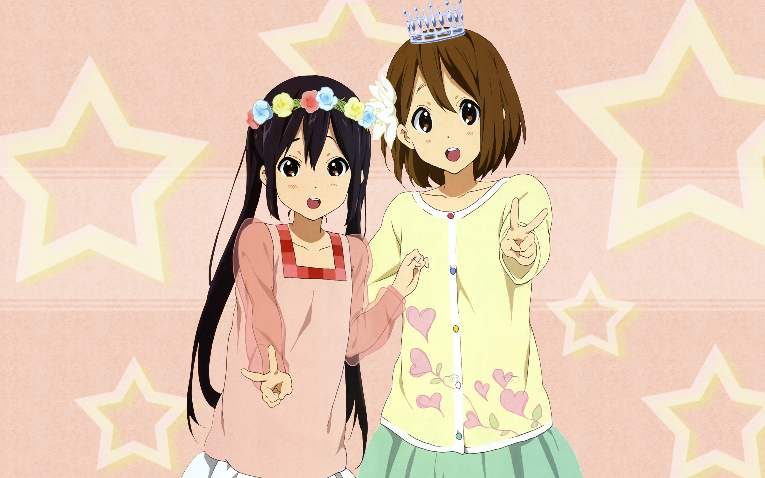 Laden Sie das Animes, K On!, Azusa Nakano, Yui Hirasawa-Bild kostenlos auf Ihren PC-Desktop herunter