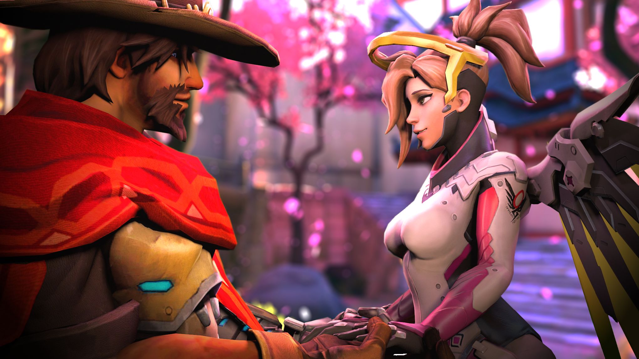 Download mobile wallpaper Overwatch, Video Game, Mercy (Overwatch), Mccree (Overwatch) for free.