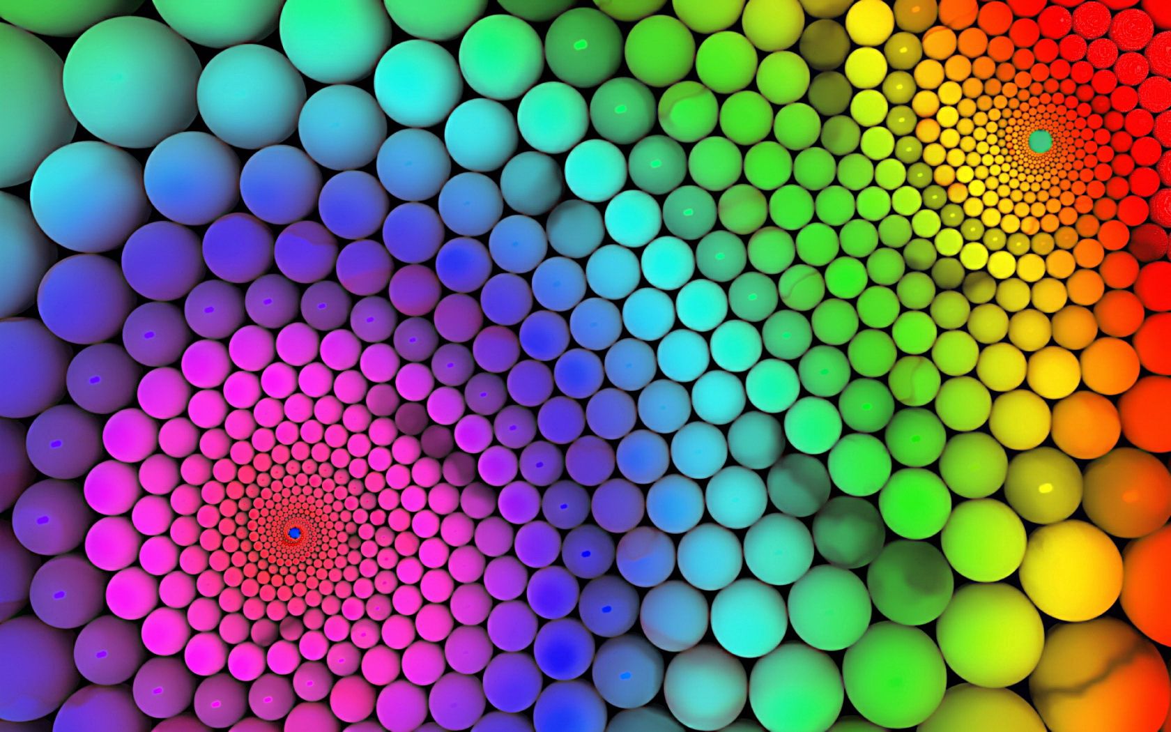 Download mobile wallpaper Rotation, Motley, Multicolored, Bright, Abstract, Balls for free.