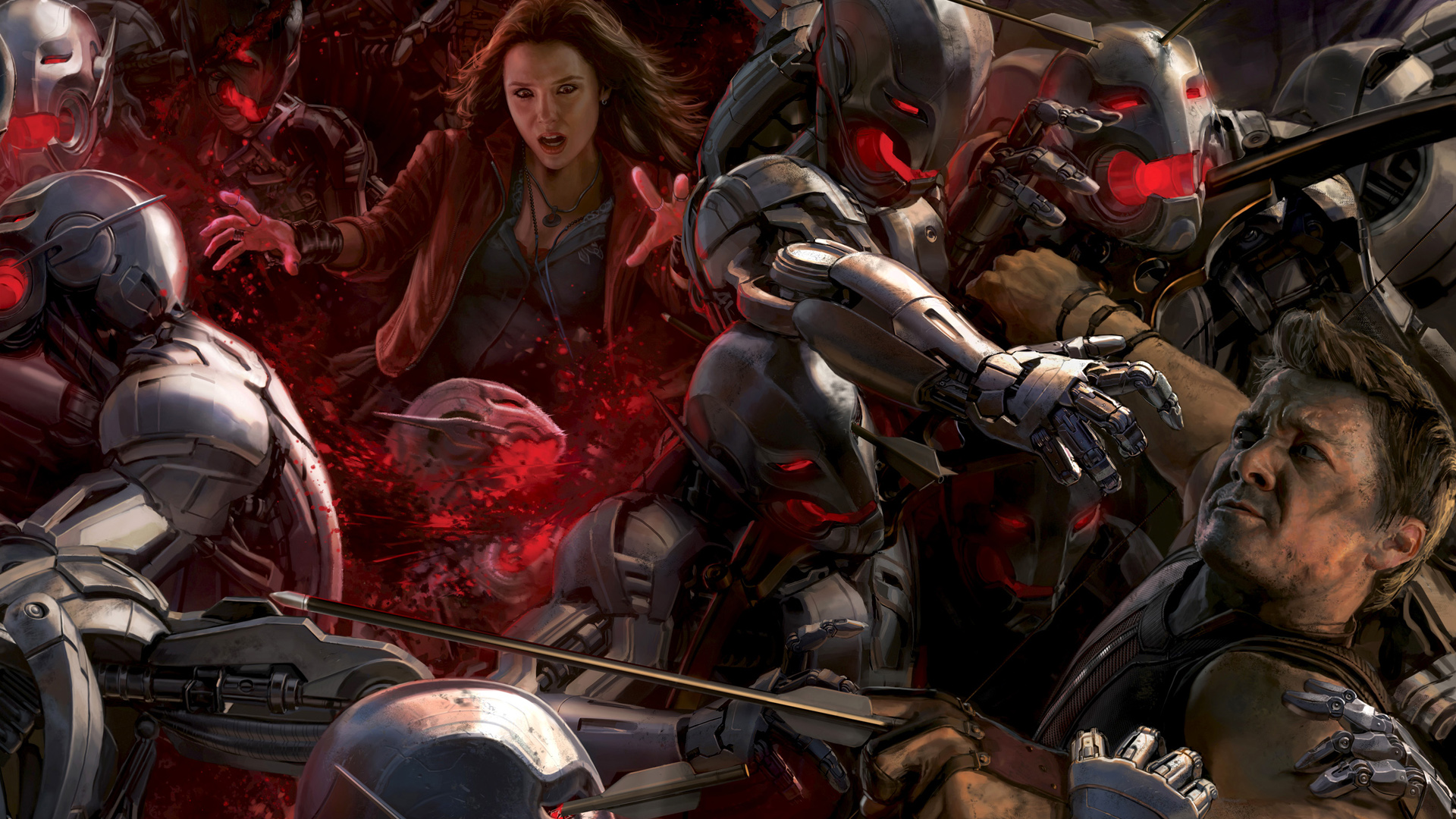 Free download wallpaper Movie, Hawkeye, The Avengers, Scarlet Witch, Avengers: Age Of Ultron on your PC desktop