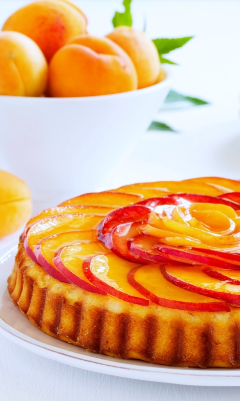 Download mobile wallpaper Food, Dessert, Cake, Fruit, Apricot for free.