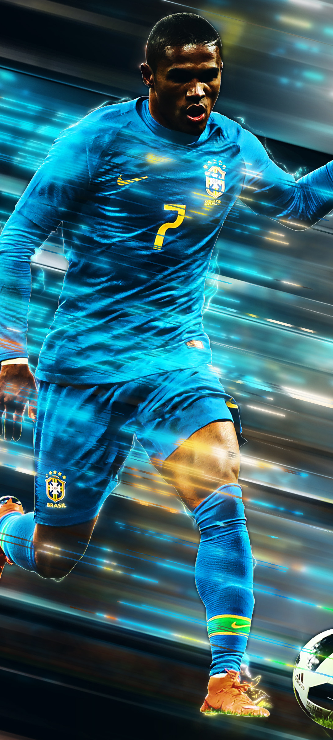 Descarga gratuita de fondo de pantalla para móvil de Fútbol, Deporte, Douglas Costa, Selección De Fútbol De Brasil.