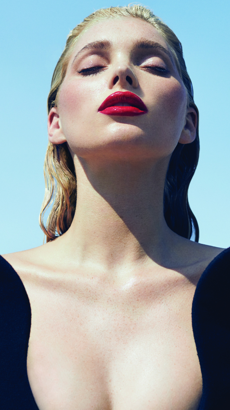 Download mobile wallpaper Blonde, Model, Celebrity, Lipstick, Elsa Hosk, Swedish for free.