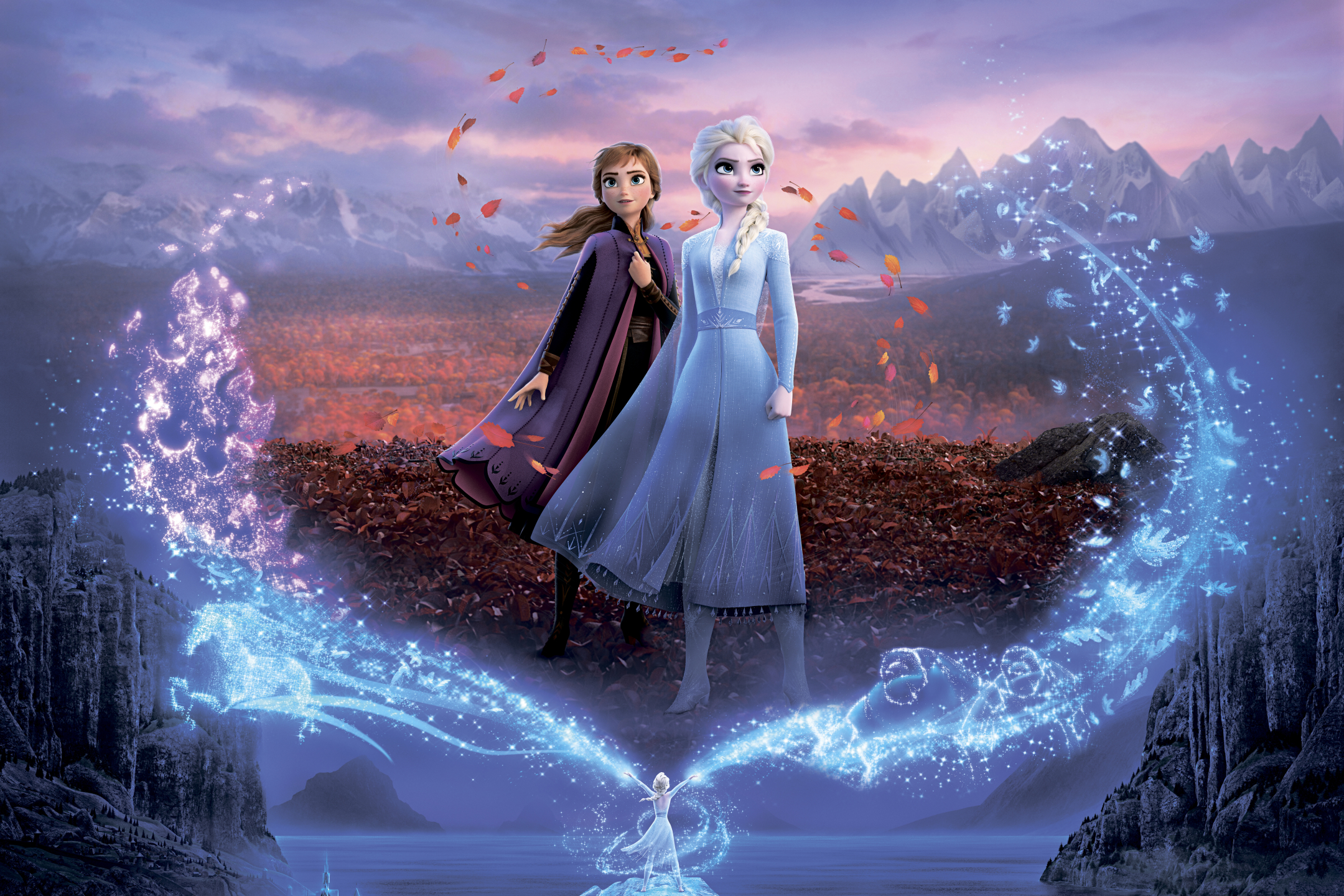 Laden Sie das Filme, Anna (Gefroren), Elsa (Gefroren), Die Eiskönigin Ii-Bild kostenlos auf Ihren PC-Desktop herunter
