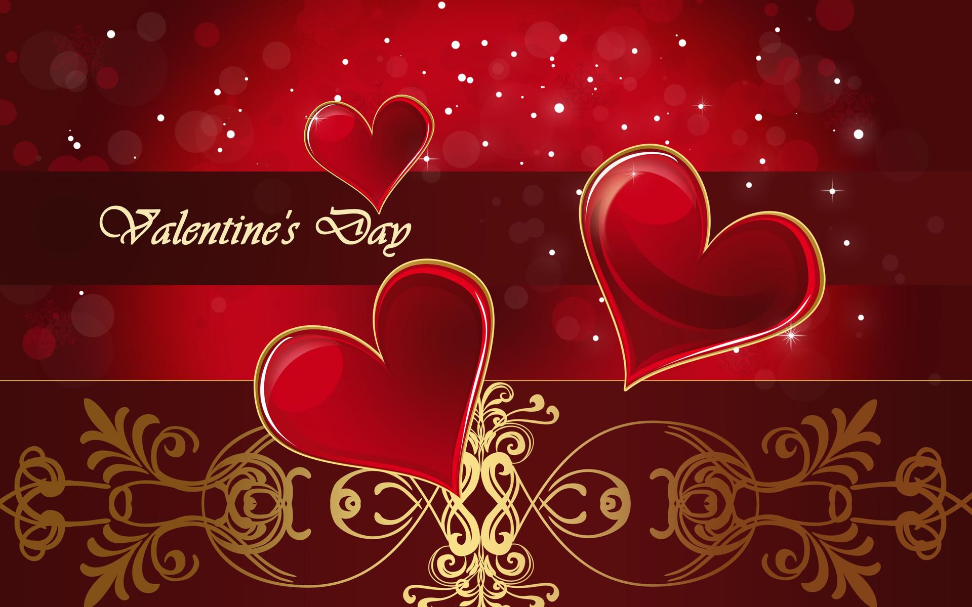Скачать обои бесплатно Красный, Дизайн, Сердце, День Святого Валентина, Праздничные картинка на рабочий стол ПК