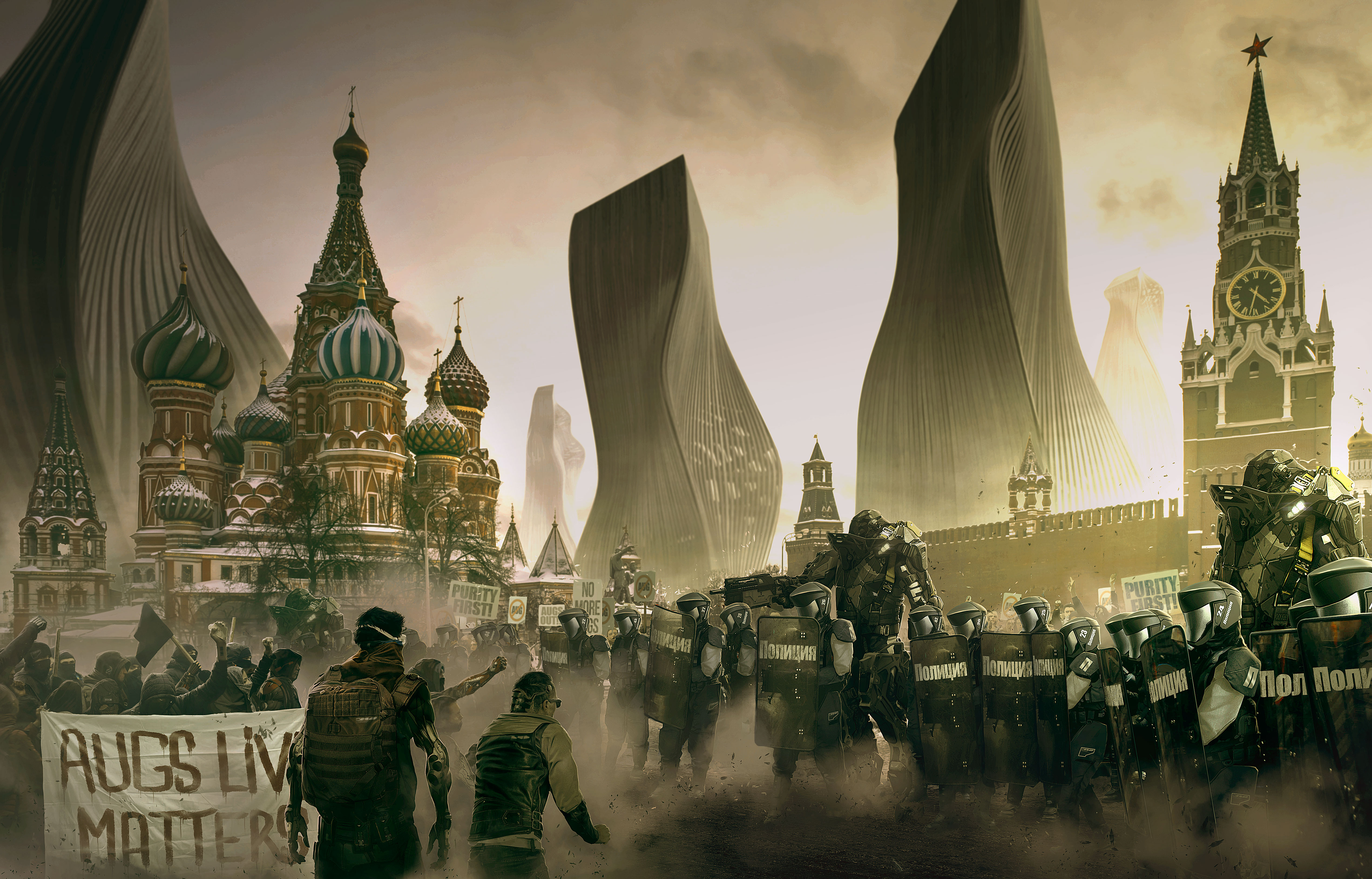 389024壁紙のダウンロードテレビゲーム, deus ex: 分割された人類, モスクワ, デウスエクス-スクリーンセーバーと写真を無料で