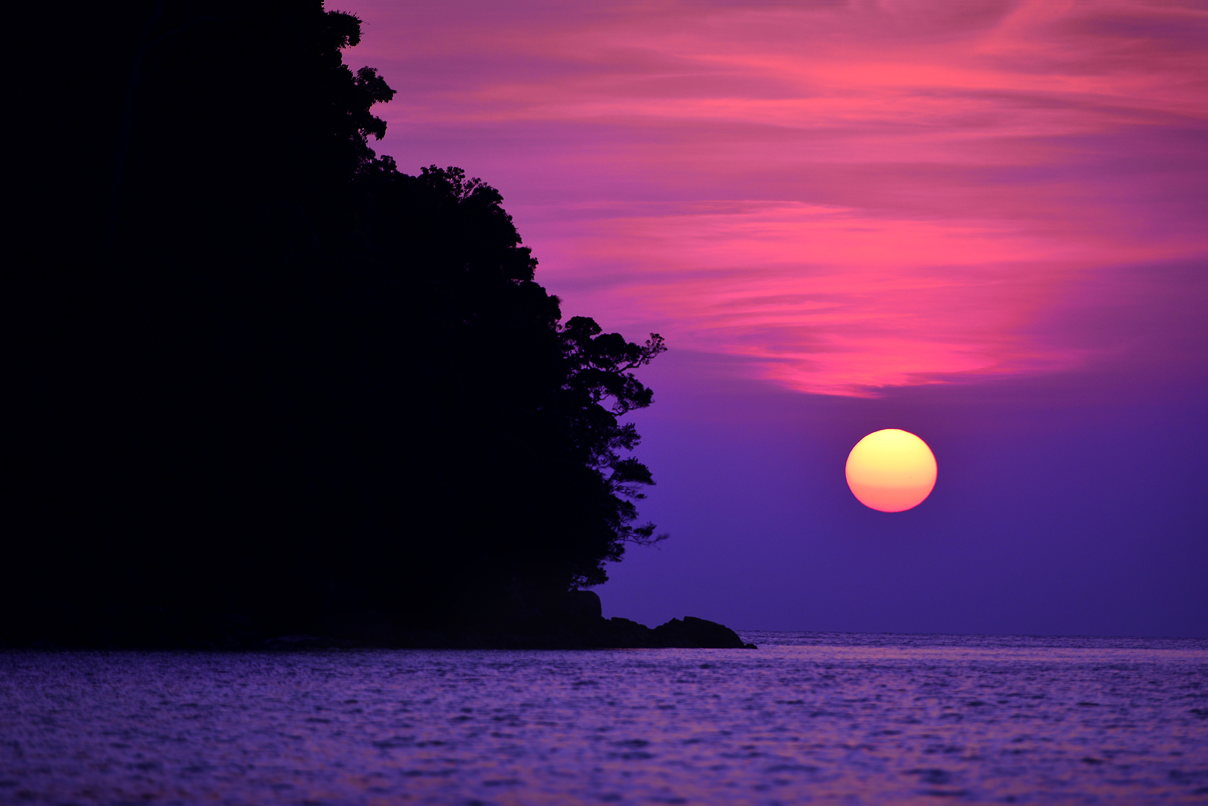 Free download wallpaper Sunset, Sea, Sun, Earth, Thailand on your PC desktop
