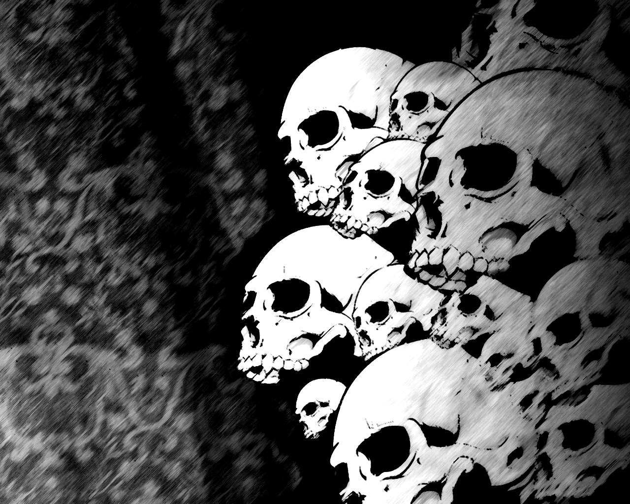 Download mobile wallpaper Dark, Skull for free.