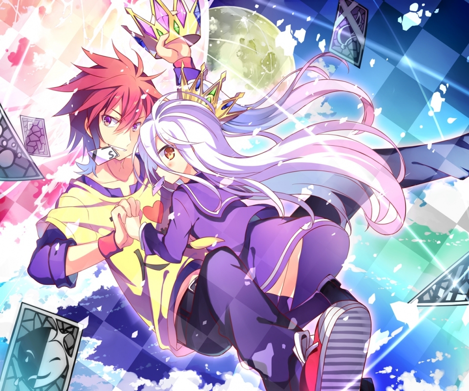 Download mobile wallpaper Anime, Shiro (No Game No Life), Sora (No Game No Life), No Game No Life for free.