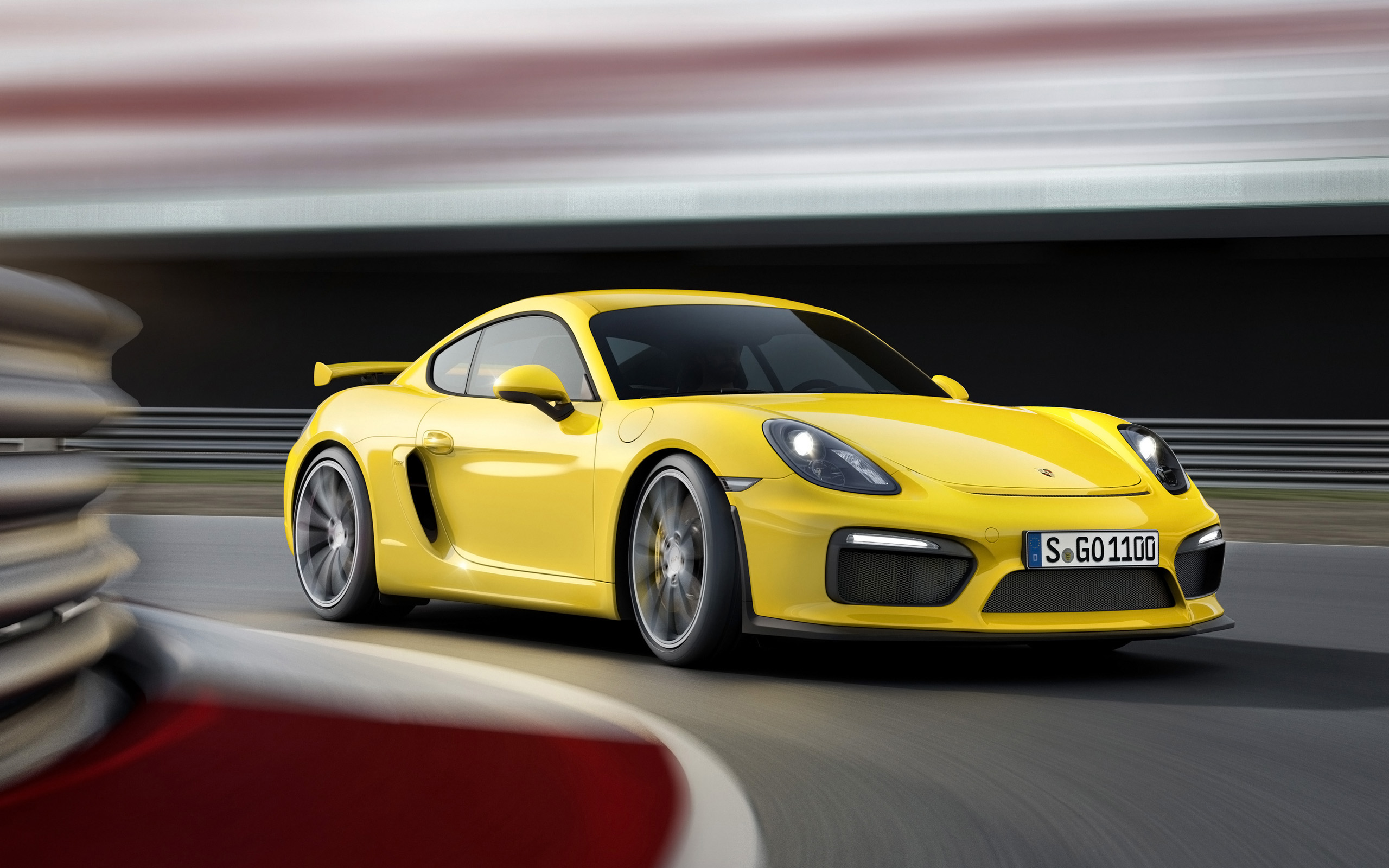 Скачати мобільні шпалери Porsche Cayman Gt4, Porsche Cayman, Порш, Жовтий Автомобіль, Транспортні Засоби, Автомобіль безкоштовно.