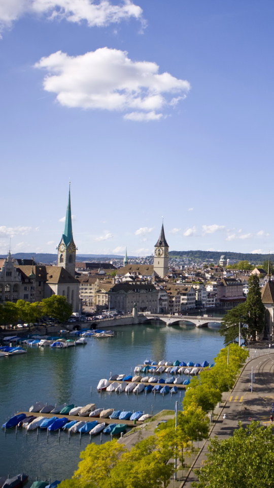 Download mobile wallpaper Cities, City, Cityscape, Zurich, Man Made for free.