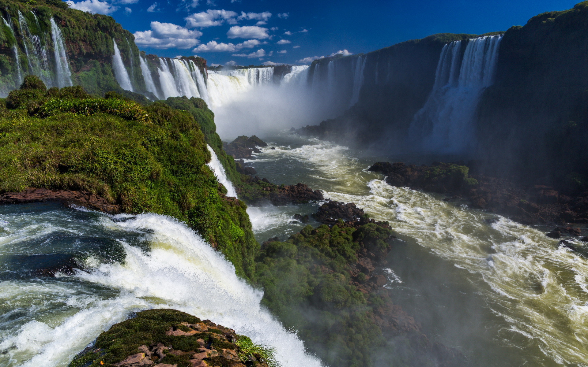 310252 скачать обои водопады, земля/природа, водопады игуасу - заставки и картинки бесплатно
