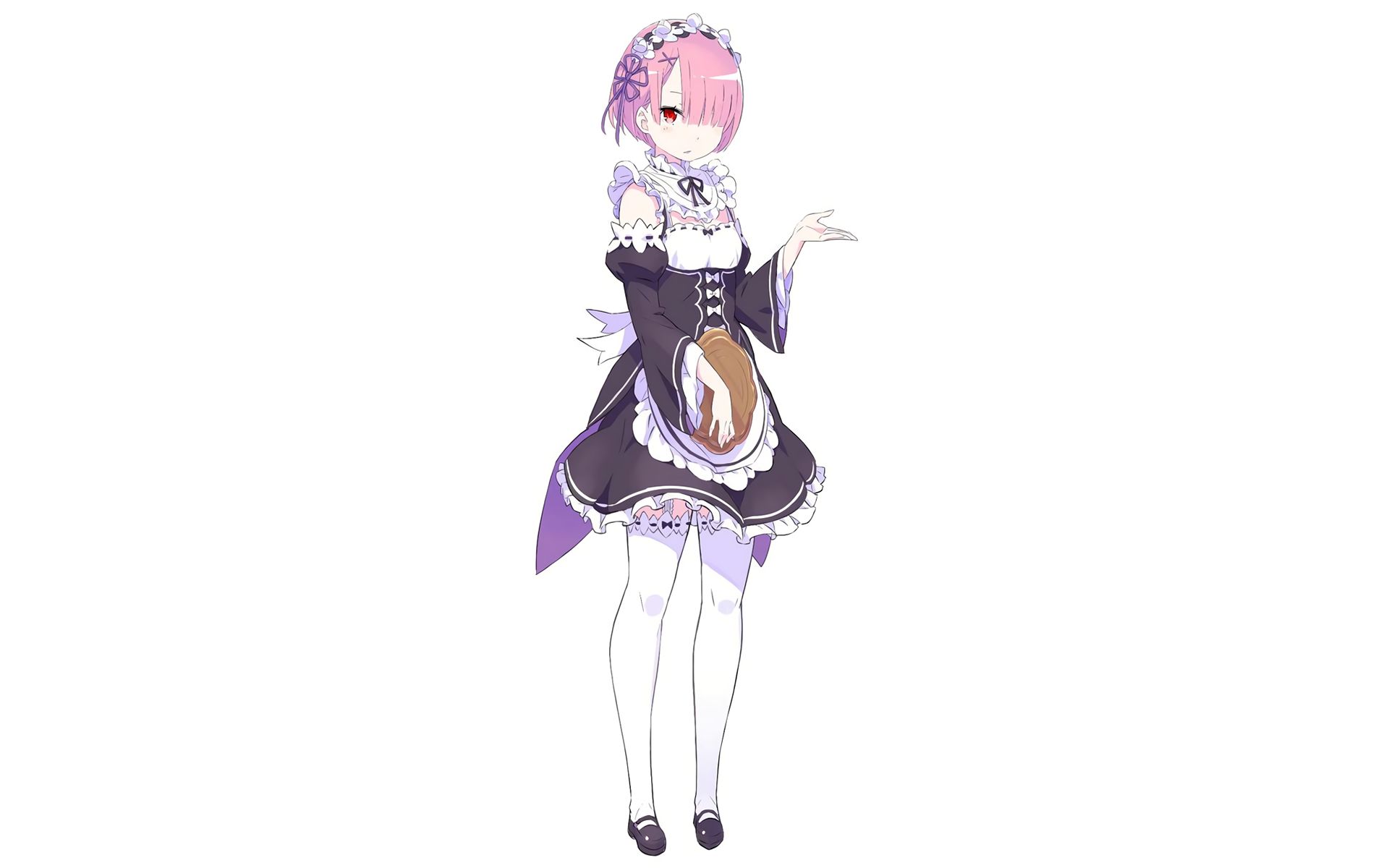 Скачать обои бесплатно Аниме, Re:zero Начало Жизни В Другом Мире, Рам (Re: Ноль) картинка на рабочий стол ПК