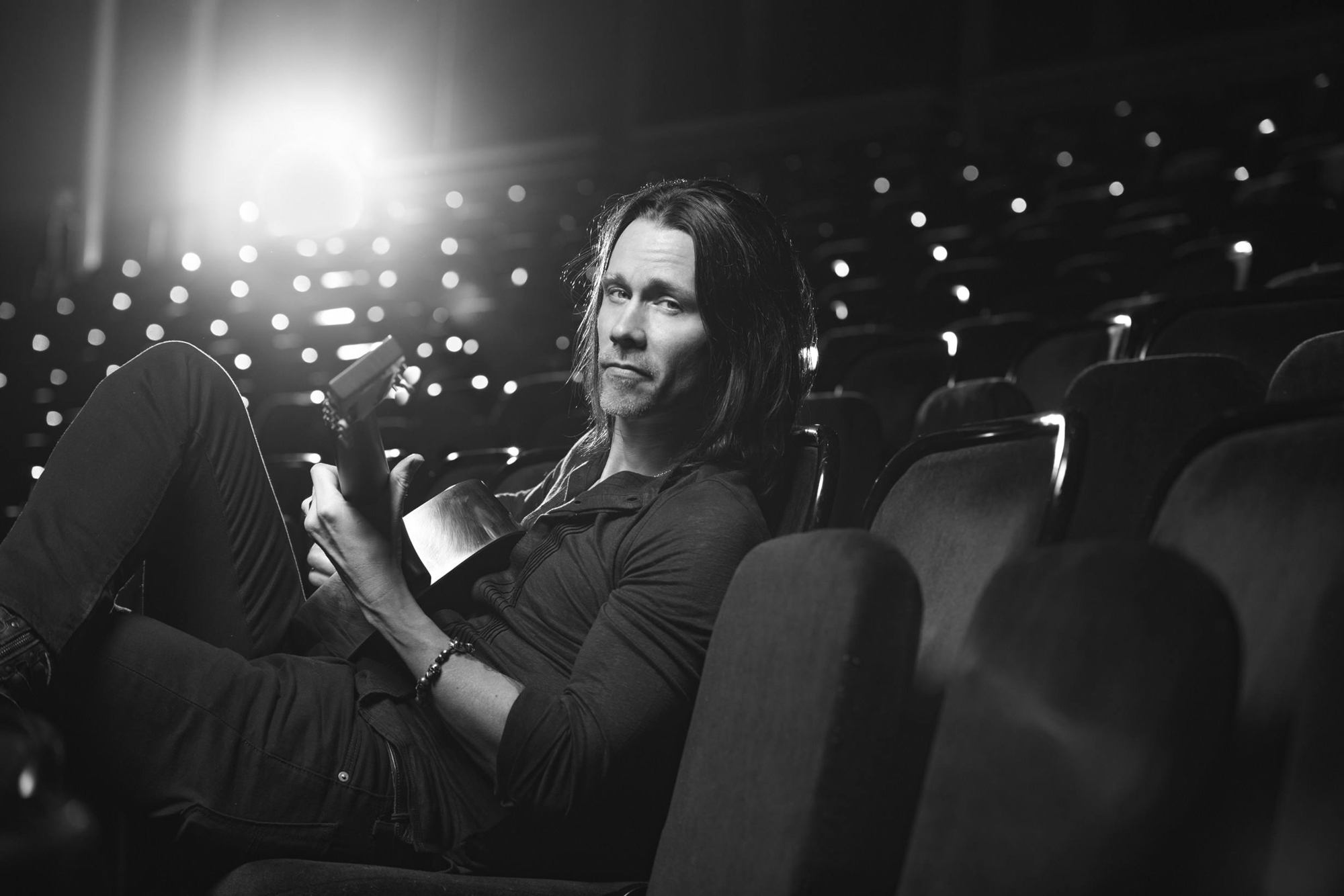 Download mobile wallpaper Music, Musician, Musicians, American, Black & White, Myles Kennedy for free.