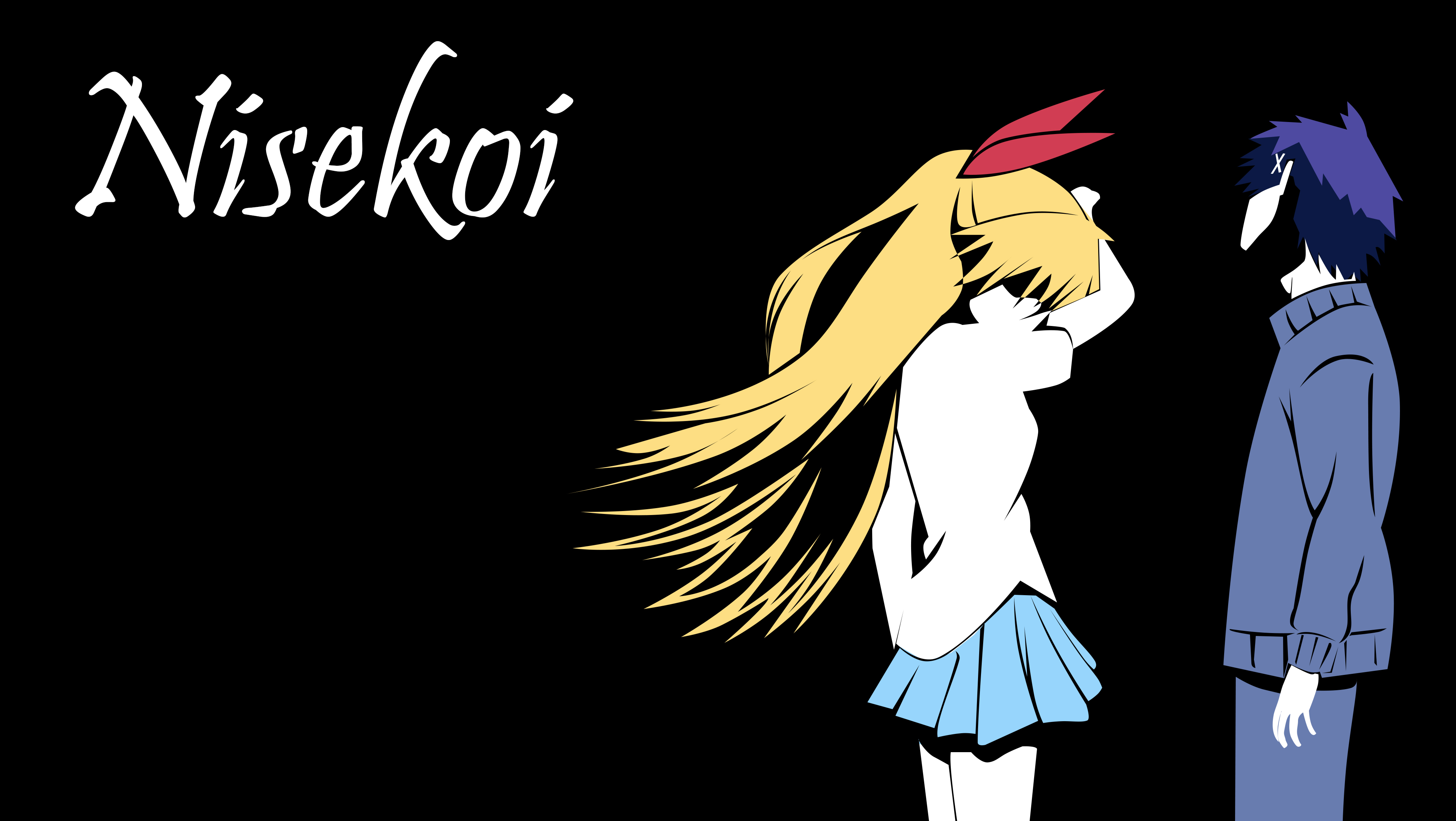 Laden Sie das Animes, Chitoge Kirisaki, Raku Ichijō, Nisekoi-Bild kostenlos auf Ihren PC-Desktop herunter