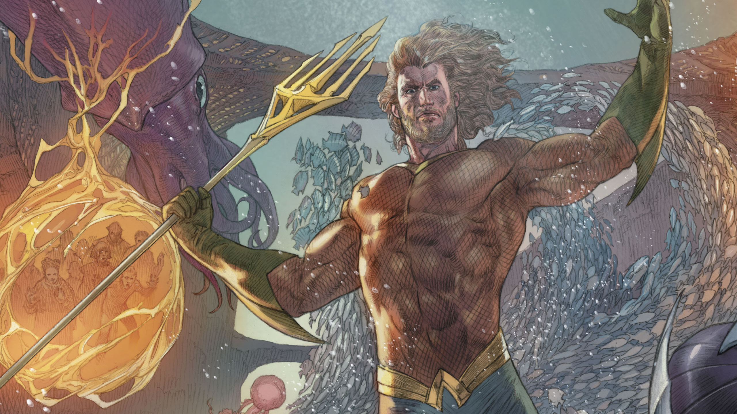 Descarga gratuita de fondo de pantalla para móvil de Historietas, Dc Comics, Liga De La Justicia, Aquaman.