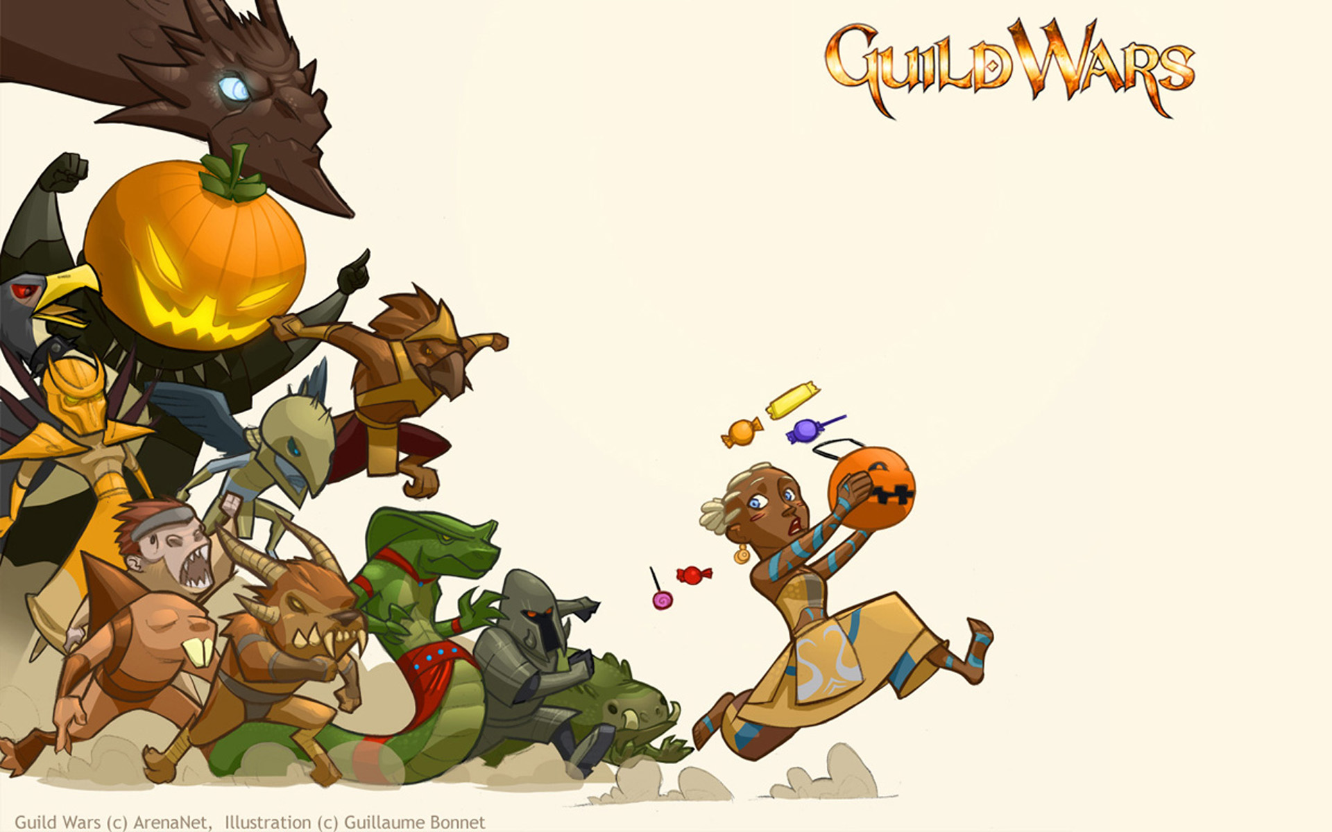Download mobile wallpaper Halloween, Video Game, Guild Wars for free.