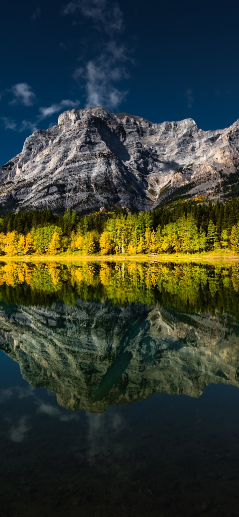 Handy-Wallpaper Berg, See, Kanada, Gebirge, Alberta, Erde/natur, Spiegelung kostenlos herunterladen.