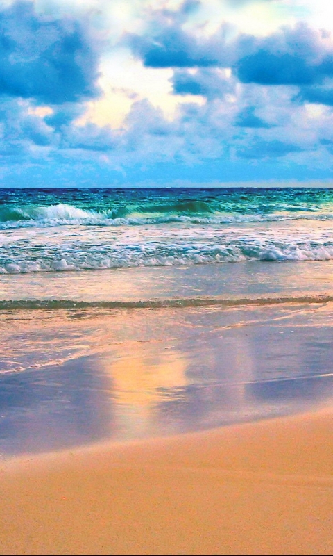 Descarga gratuita de fondo de pantalla para móvil de Mar, Playa, Horizonte, Nube, Ola, Tierra/naturaleza.