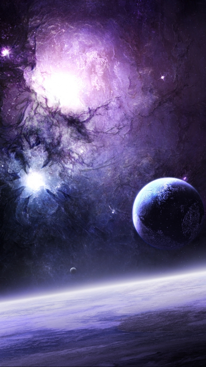 Handy-Wallpaper Planet, Science Fiction, Wolke, Weltraum kostenlos herunterladen.