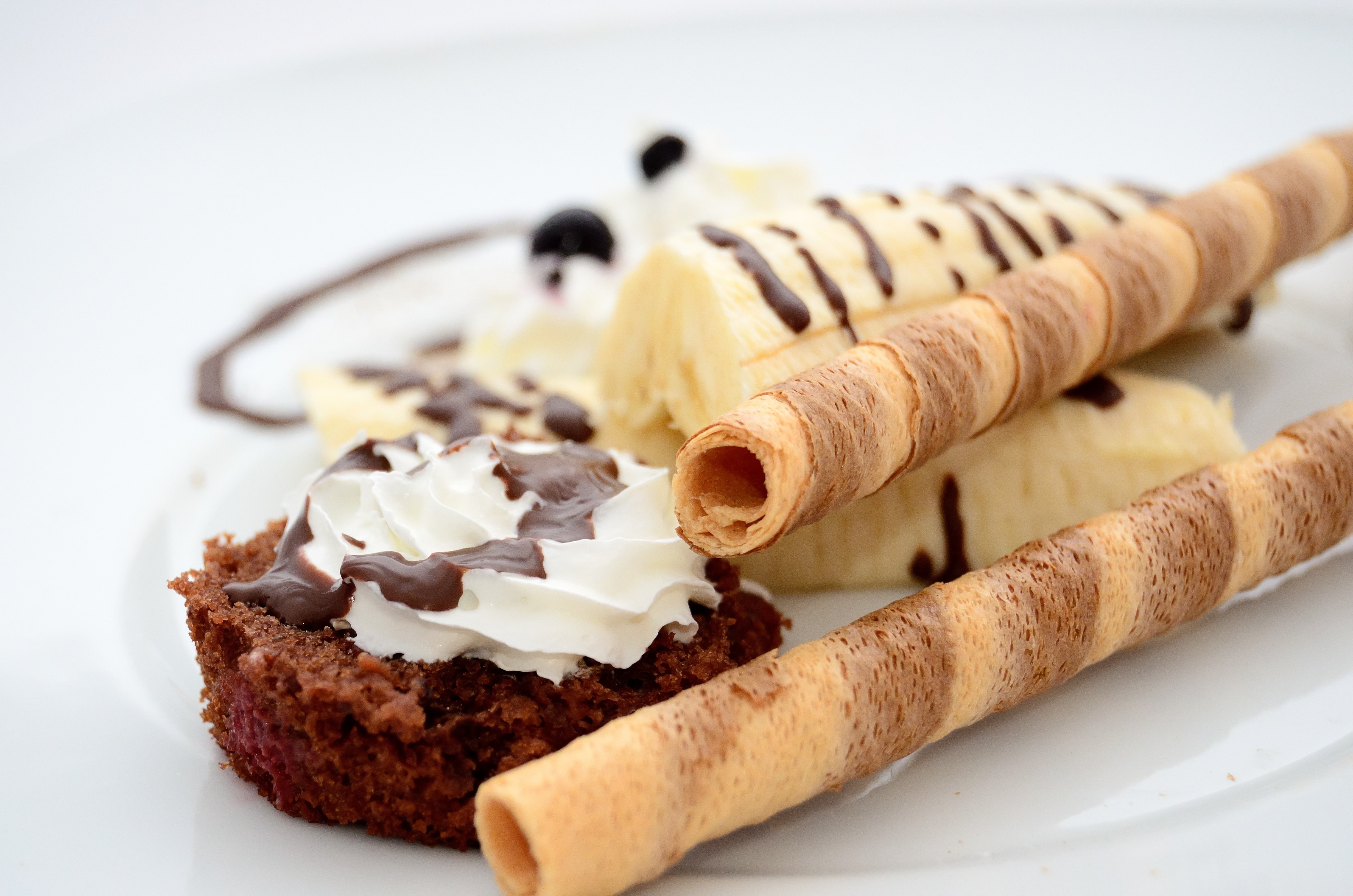 Free download wallpaper Food, Dessert, Banana, Biscuit on your PC desktop