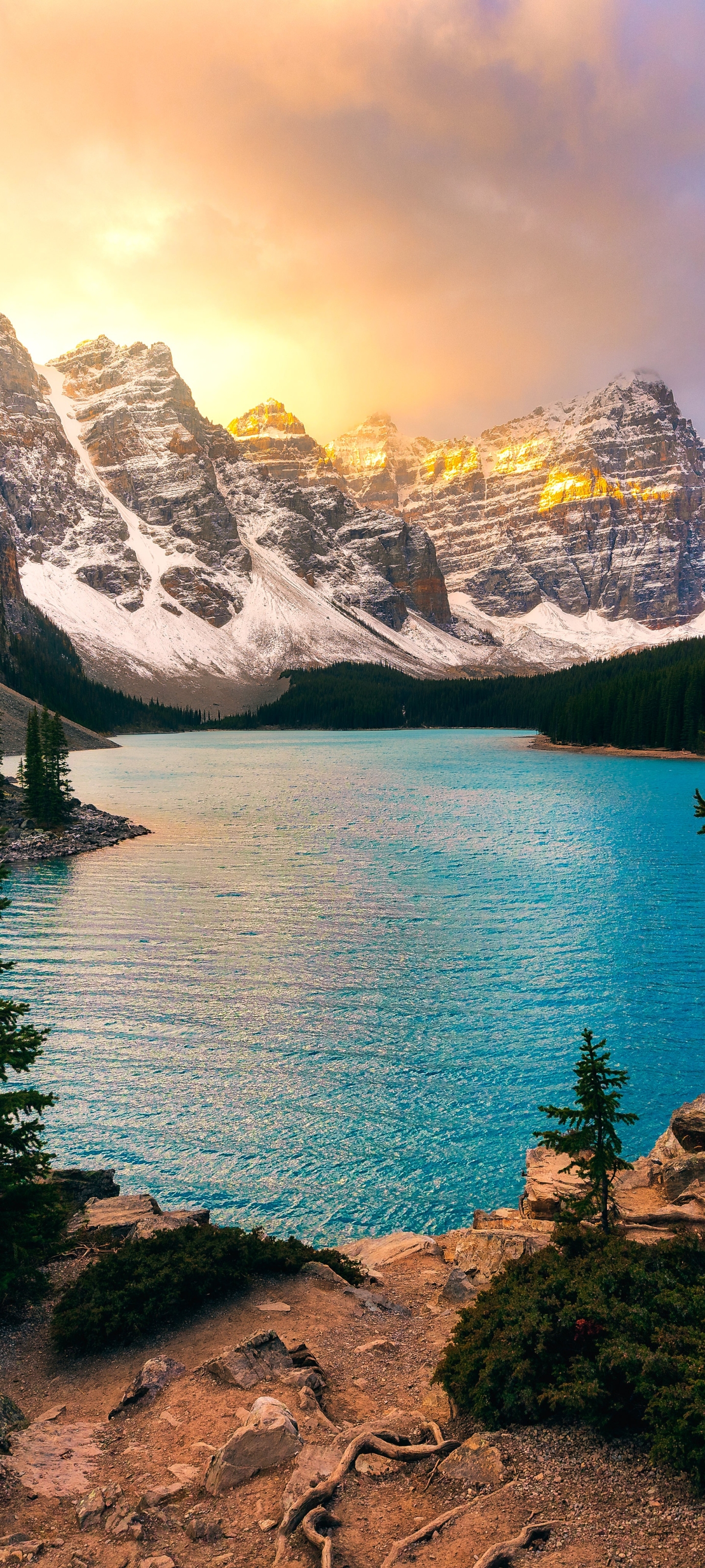 Скачати мобільні шпалери Озера, Гора, Озеро, Канада, Земля, Національний Парк Банф, Озеро Морейн безкоштовно.