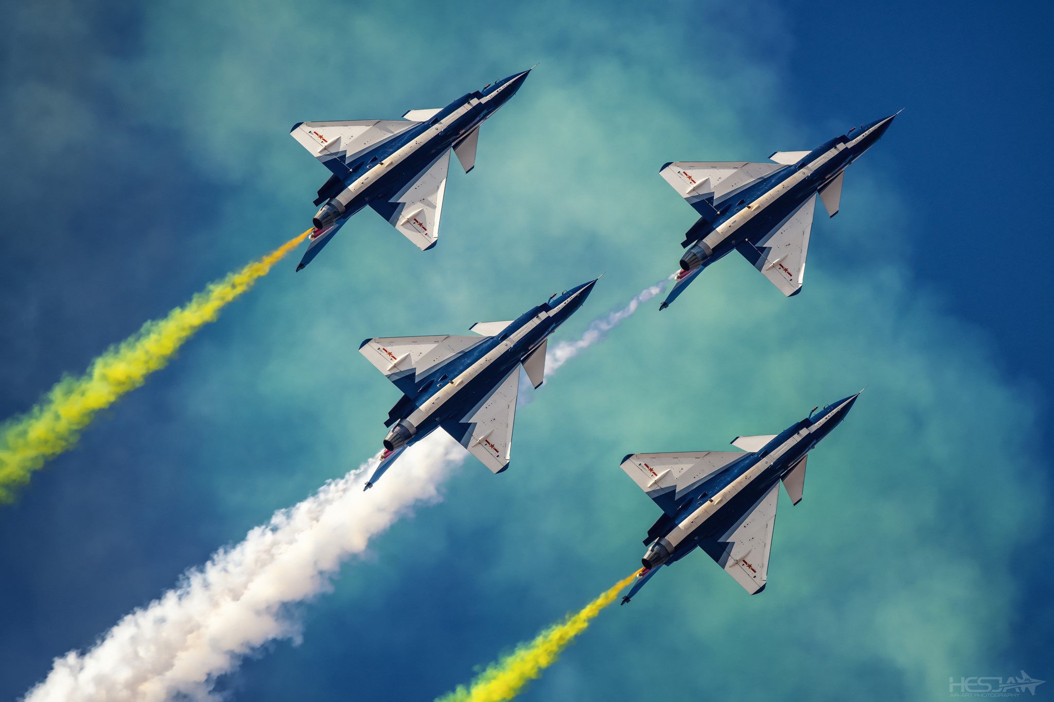 Download mobile wallpaper Aircraft, Military, Jet Fighter, Air Show, Chengdu J 10, Military Aircraft for free.