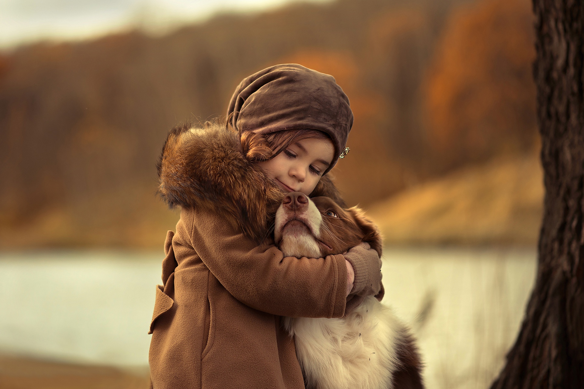 Laden Sie das Hund, Kind, Fotografie, Kleines Mädchen, Tiefenschärfe-Bild kostenlos auf Ihren PC-Desktop herunter