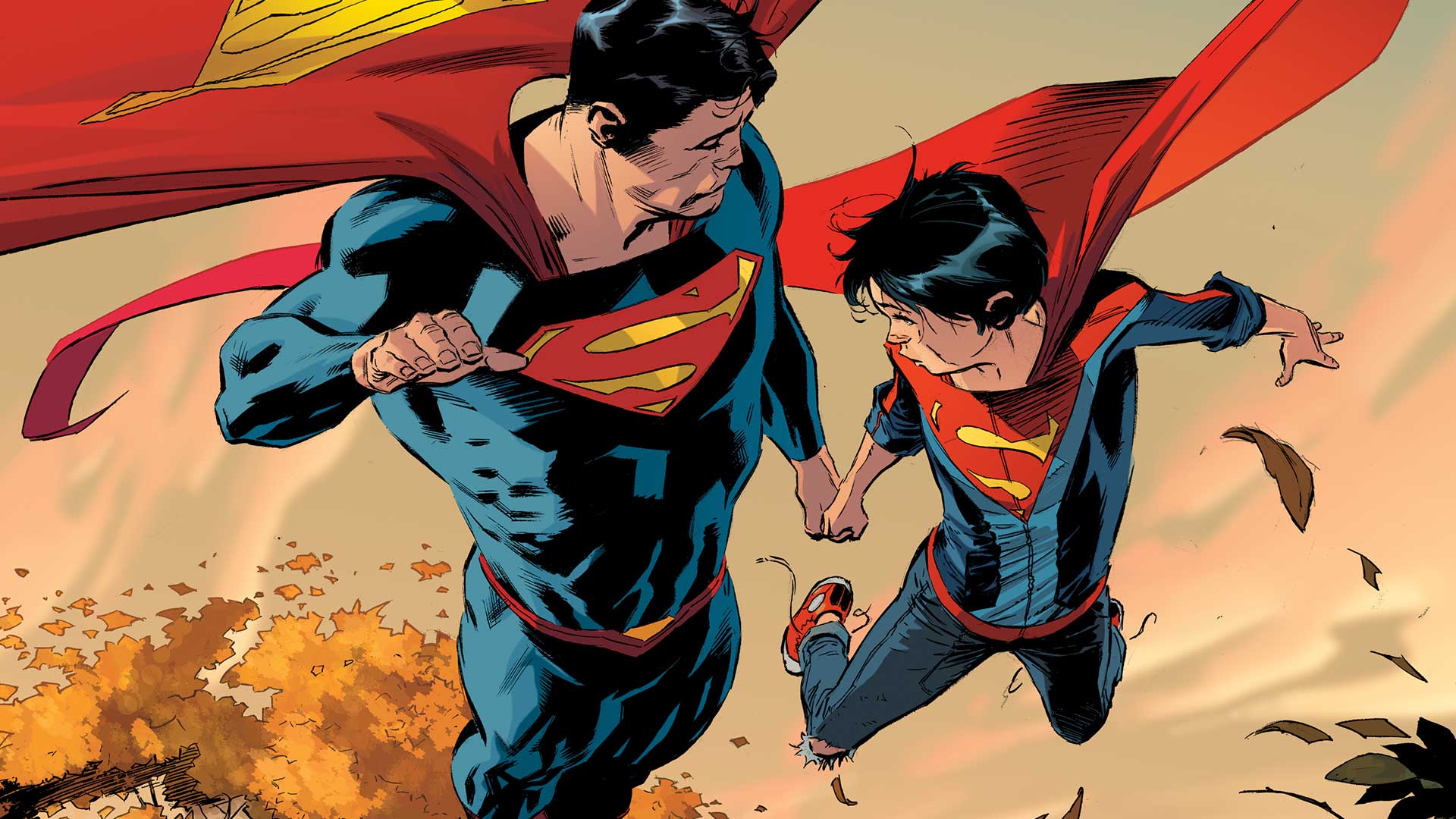 421449 baixar papel de parede história em quadrinhos, super homen, clark kent, dc comics, jon kent, superboy - protetores de tela e imagens gratuitamente