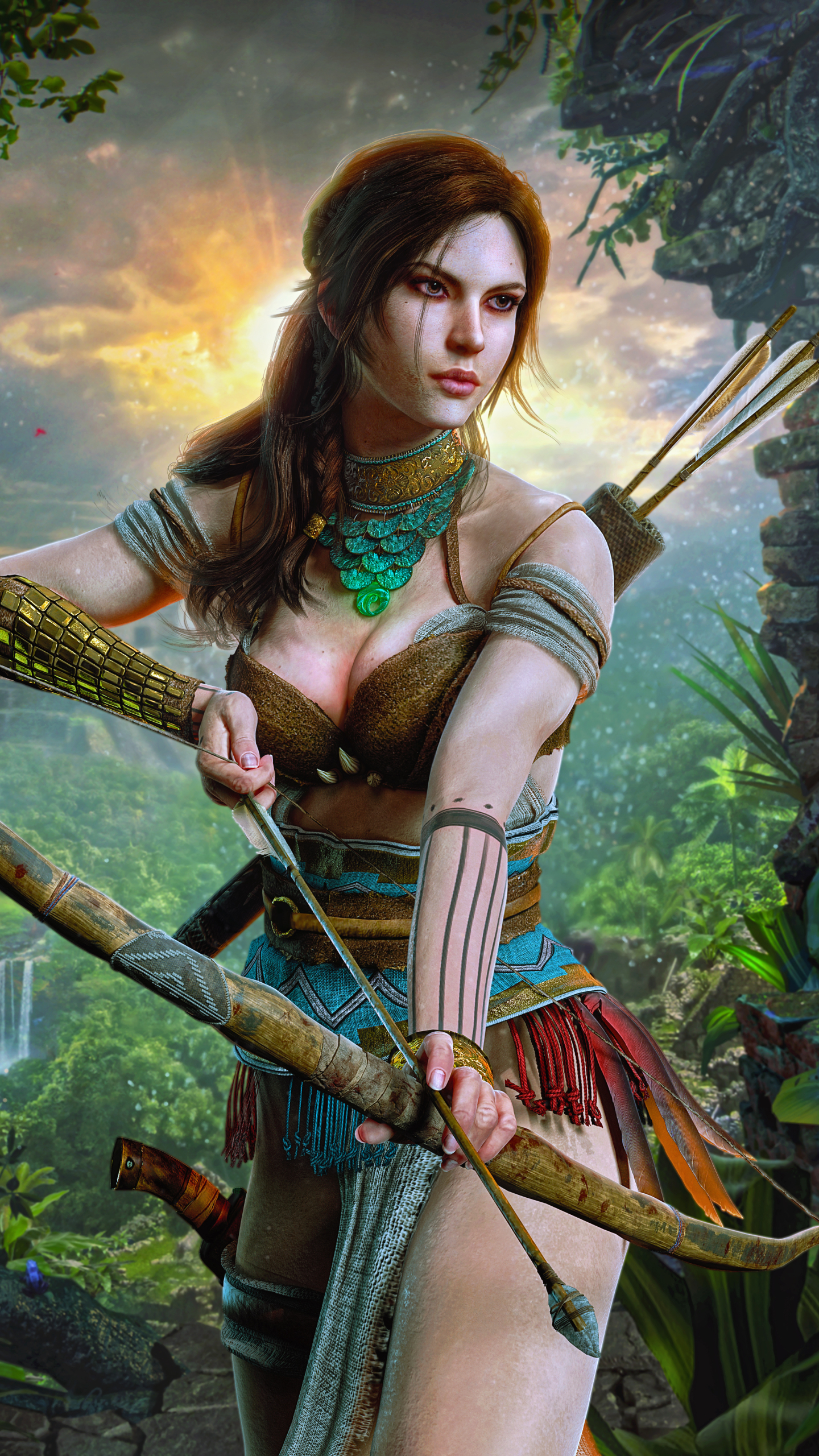 Descarga gratuita de fondo de pantalla para móvil de Tomb Raider, Arco, Flecha, Videojuego, Lara Croft, Shadow Of The Tomb Raider.