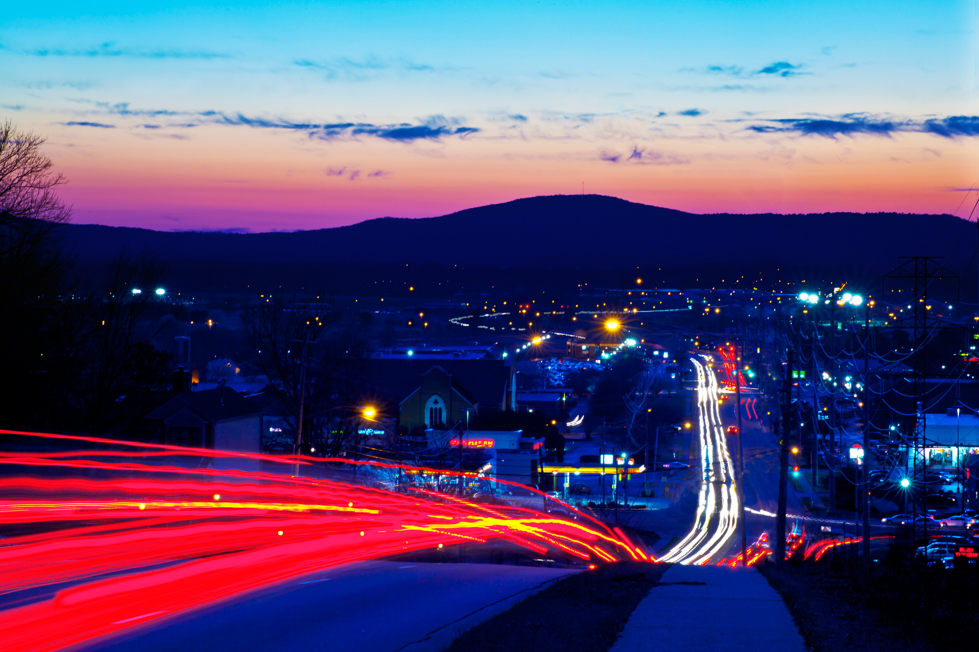 Laden Sie das Straße, Autos, Fotografie, Nacht, Fahrzeug, Großstadt, Manipulation, Zeitraffer-Bild kostenlos auf Ihren PC-Desktop herunter