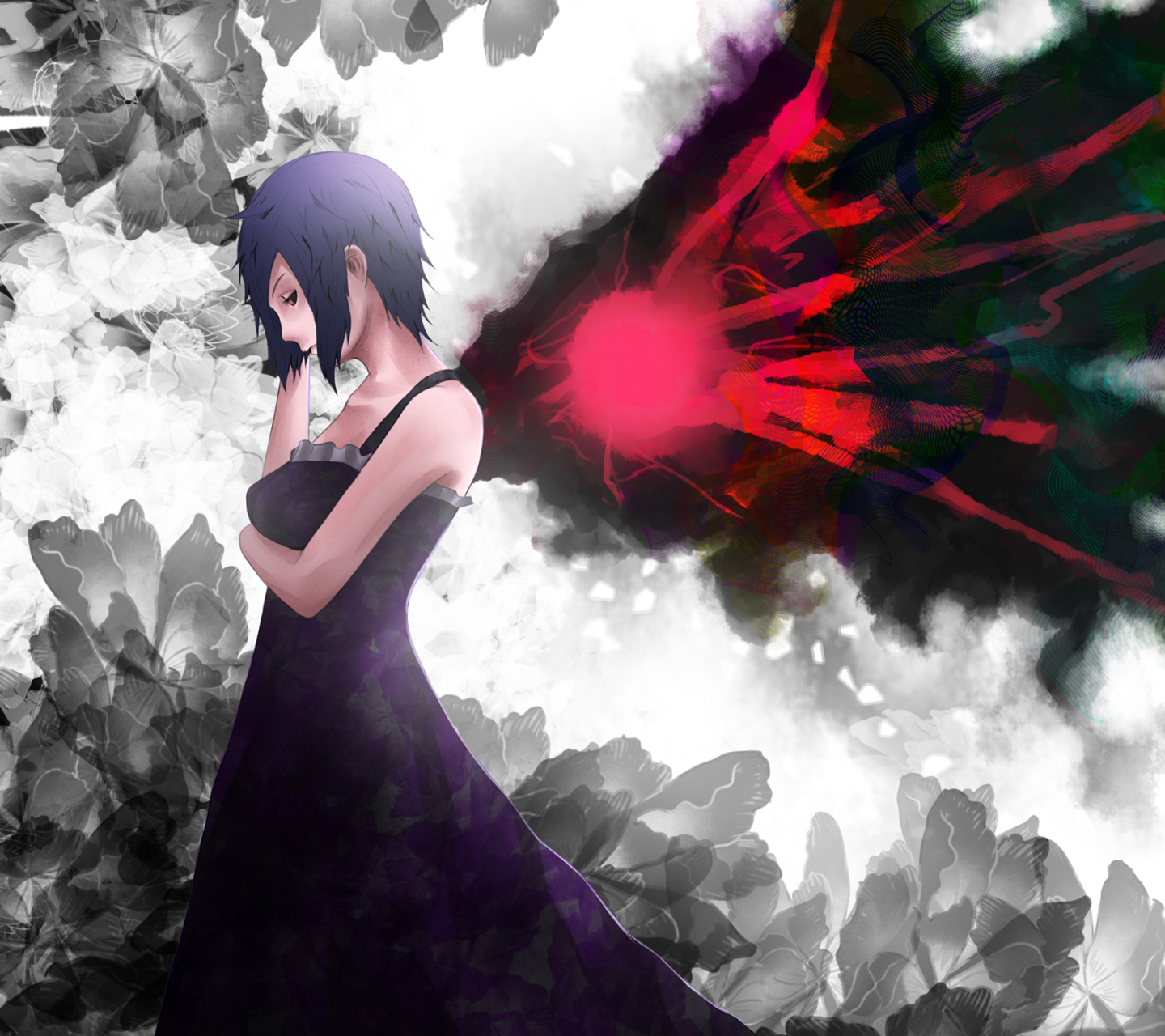 Handy-Wallpaper Animes, Tokyo Ghoul, Touka Kirishima kostenlos herunterladen.