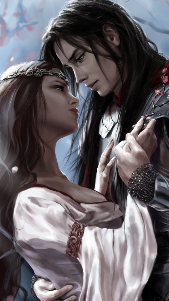 Download mobile wallpaper Fantasy, Love, Couple, Knight, Armor for free.