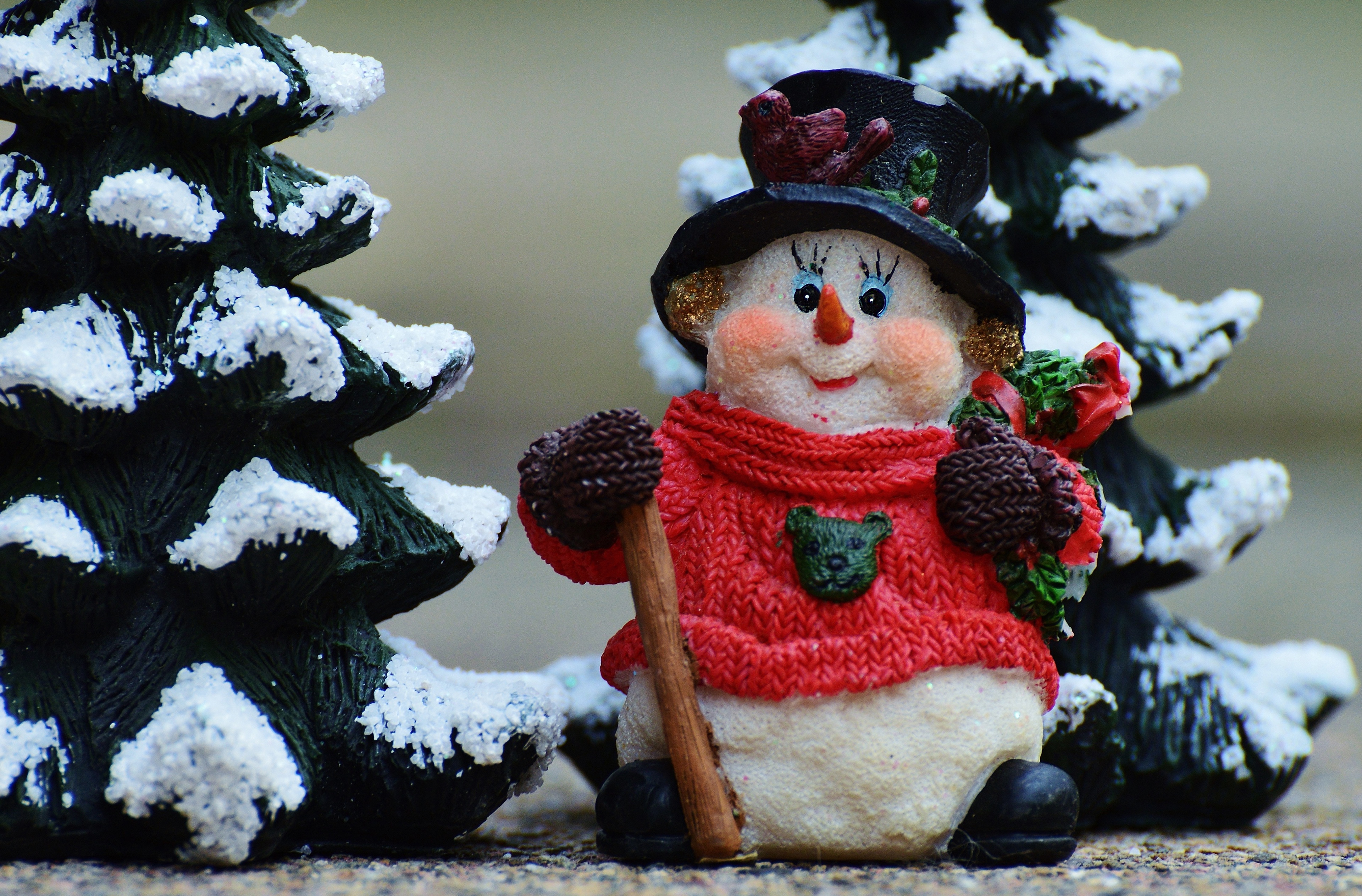 Téléchargez des papiers peints mobile Noël, Bonhomme De Neige, Figurine, Photographie gratuitement.